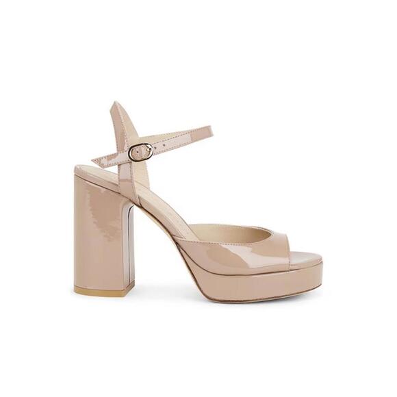 Dayna II Platform Sandal in Fawn Stuart Weitzman NIB $495 Msrp - Picture 1 of 5